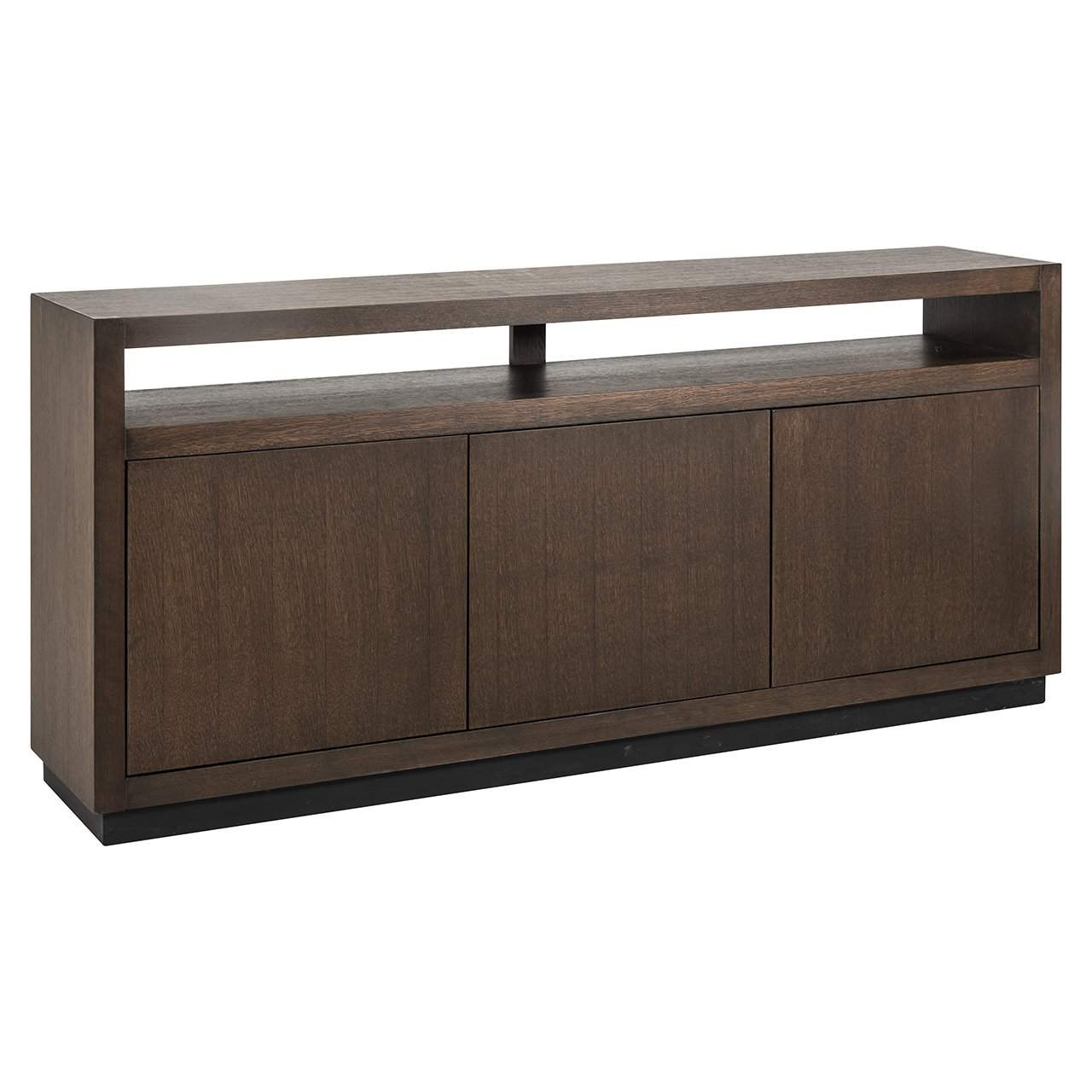 6500 BROWN - Kredens Oakura 3-drzwiowy (Brązowy)