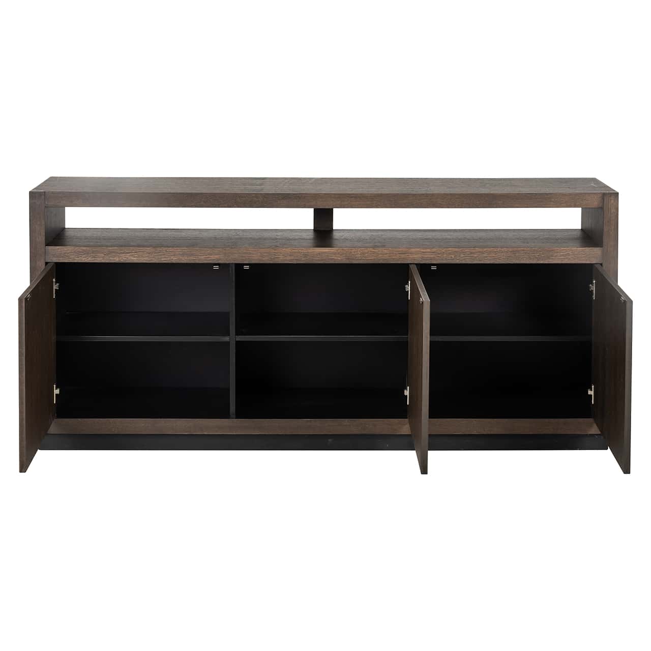 6500 BROWN - Kredens Oakura 3-drzwiowy (Brązowy)