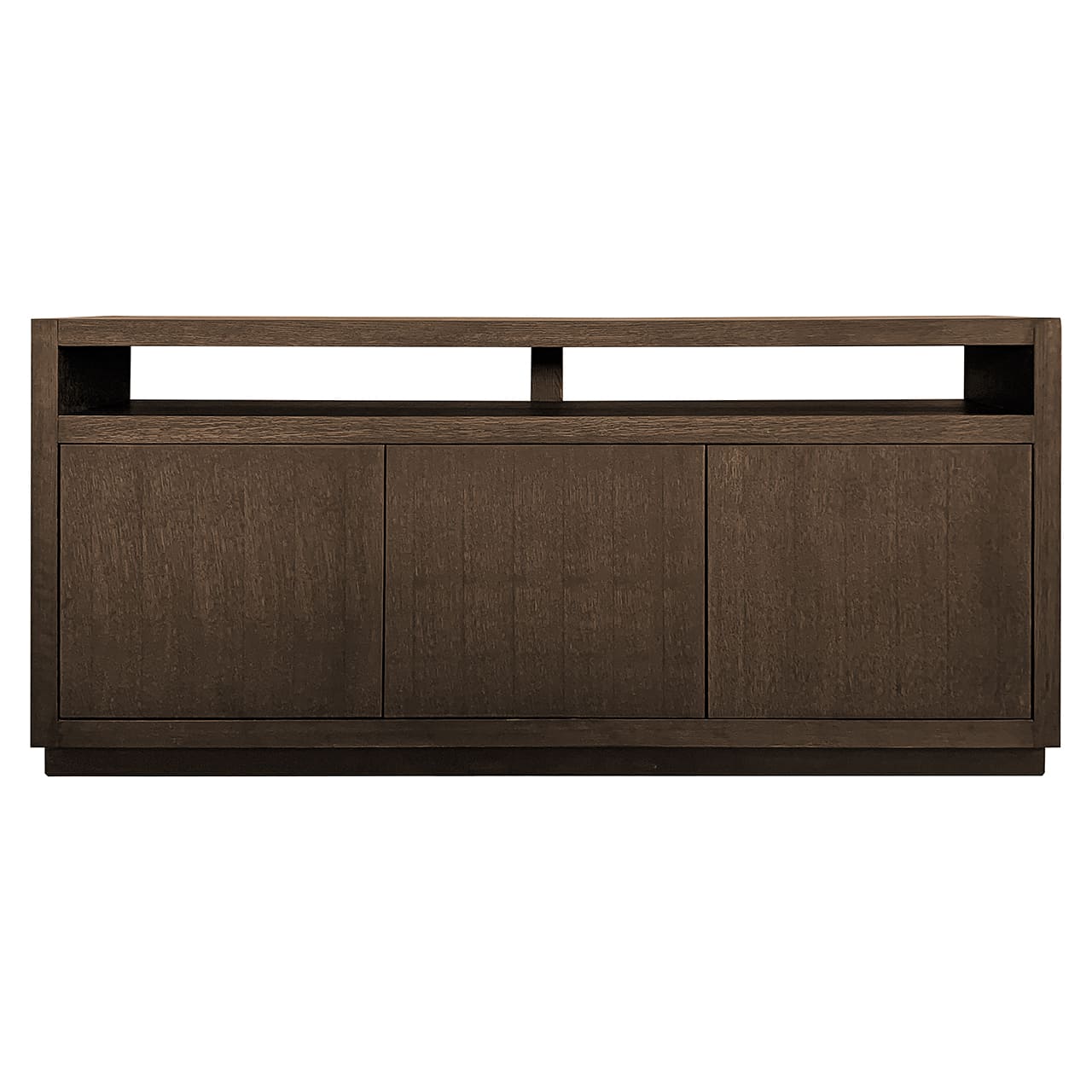 6500 BROWN - Kredens Oakura 3-drzwiowy (Brązowy)
