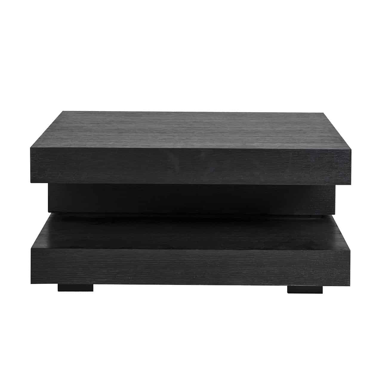 6505 BLACK - Stolik kawowy Oakura blok C (Czarny)