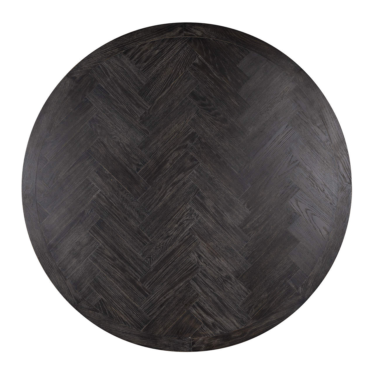 7441 - Stół jadalny Blackbone Gold czarny rustykalny 140Ø