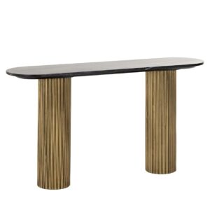 7609 - Konsola Dayton czarno-złota