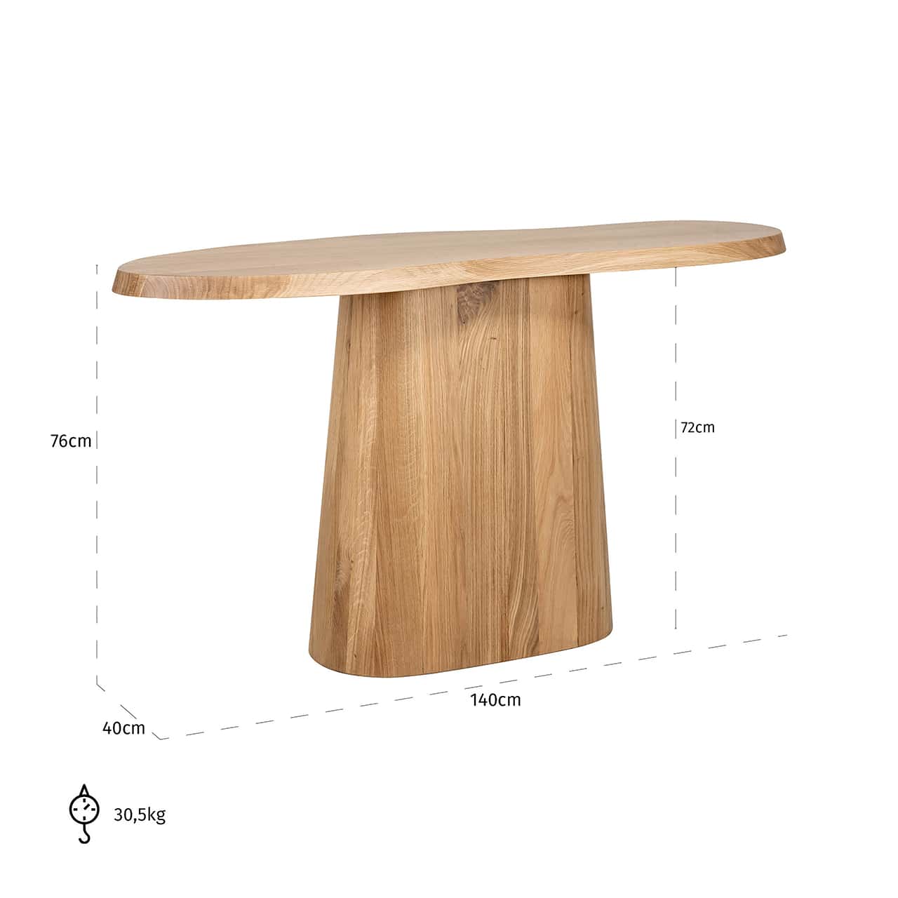 8561 - Konsola Riva (dąb naturalny)
