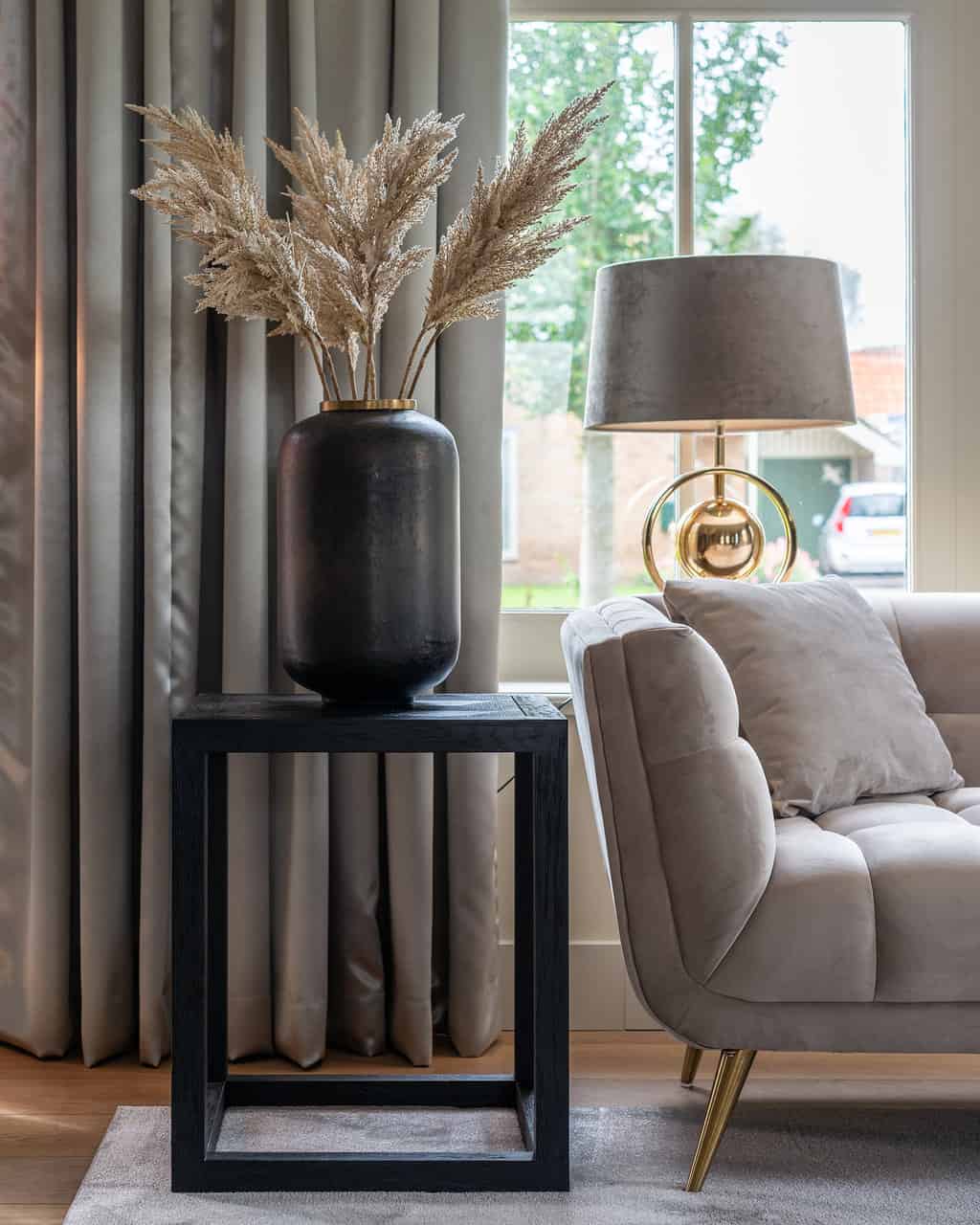 -LB-0072 - Lampa stołowa Averil złota (Złota)