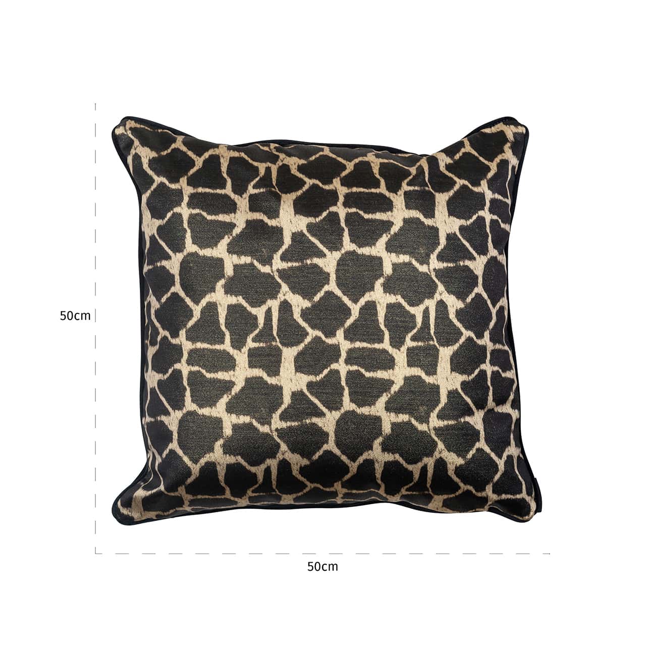 -KU-0081 - Poduszka Jate 50x50 (Donna-21175-Giraf 8019 Chocolat)