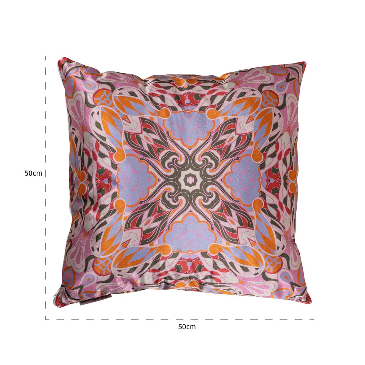 -KU-0092 - Poduszka Melisa 50x50 (Monaco DSN 23033 Mehndi - 3015 Różowy)