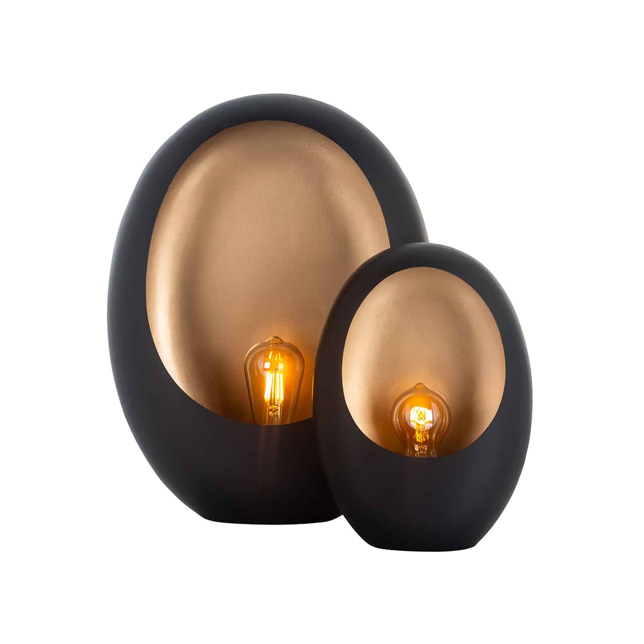 -LB-0121 - Lampa stołowa Lina mała (Czarna/złota)