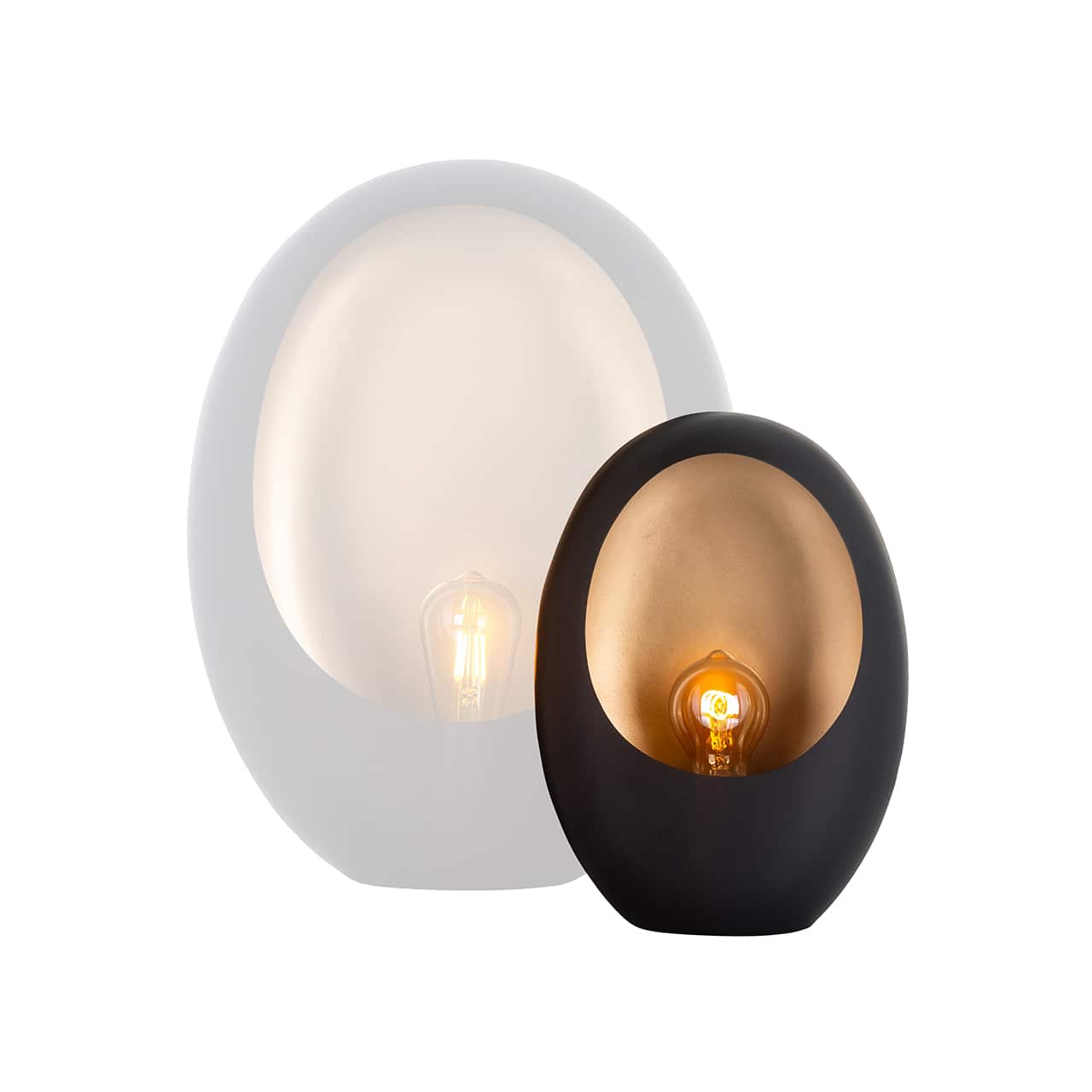 -LB-0121 - Lampa stołowa Lina mała (Czarna/złota)