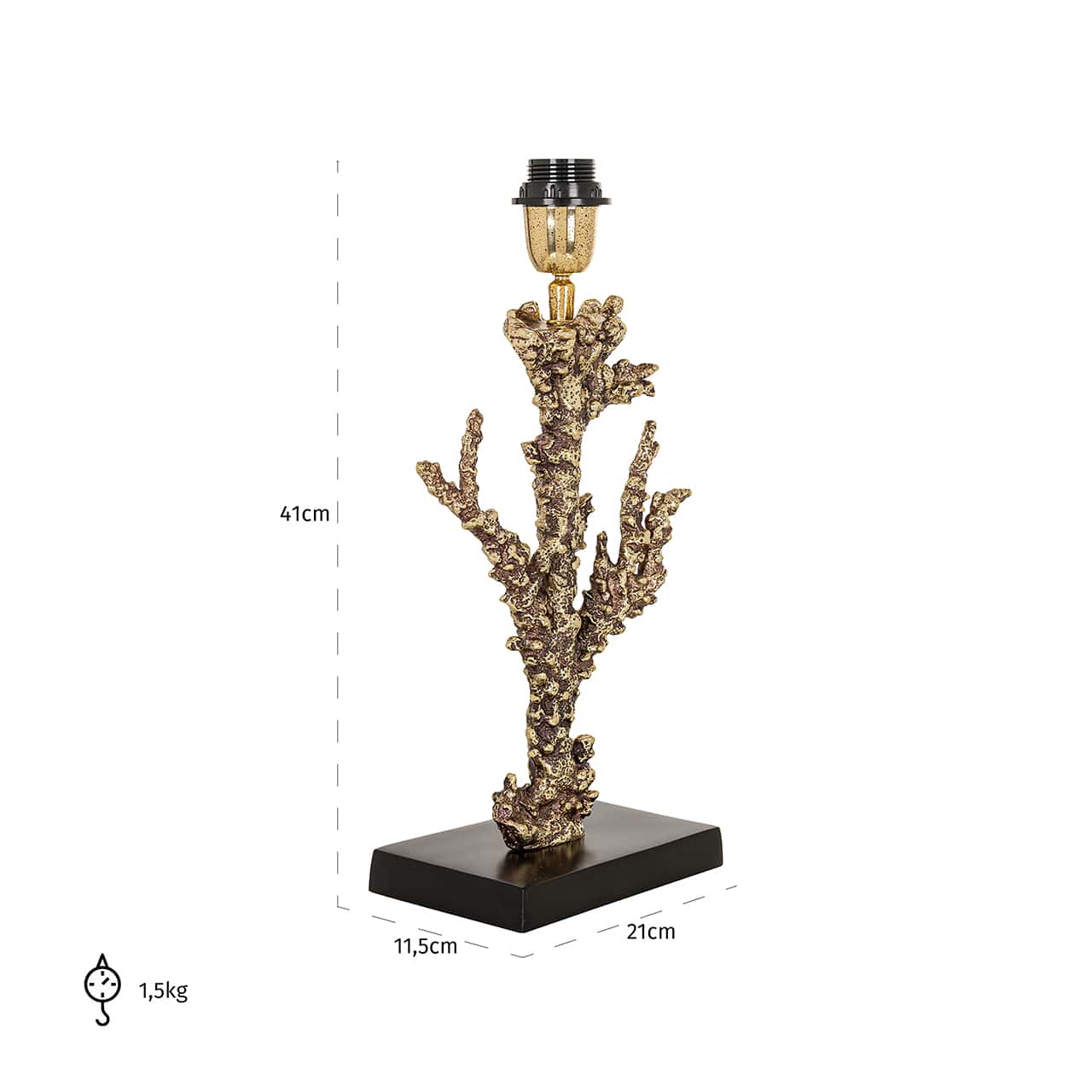 -LB-0141 - Lampa stołowa Jenthe (Szczotkowane Złoto)