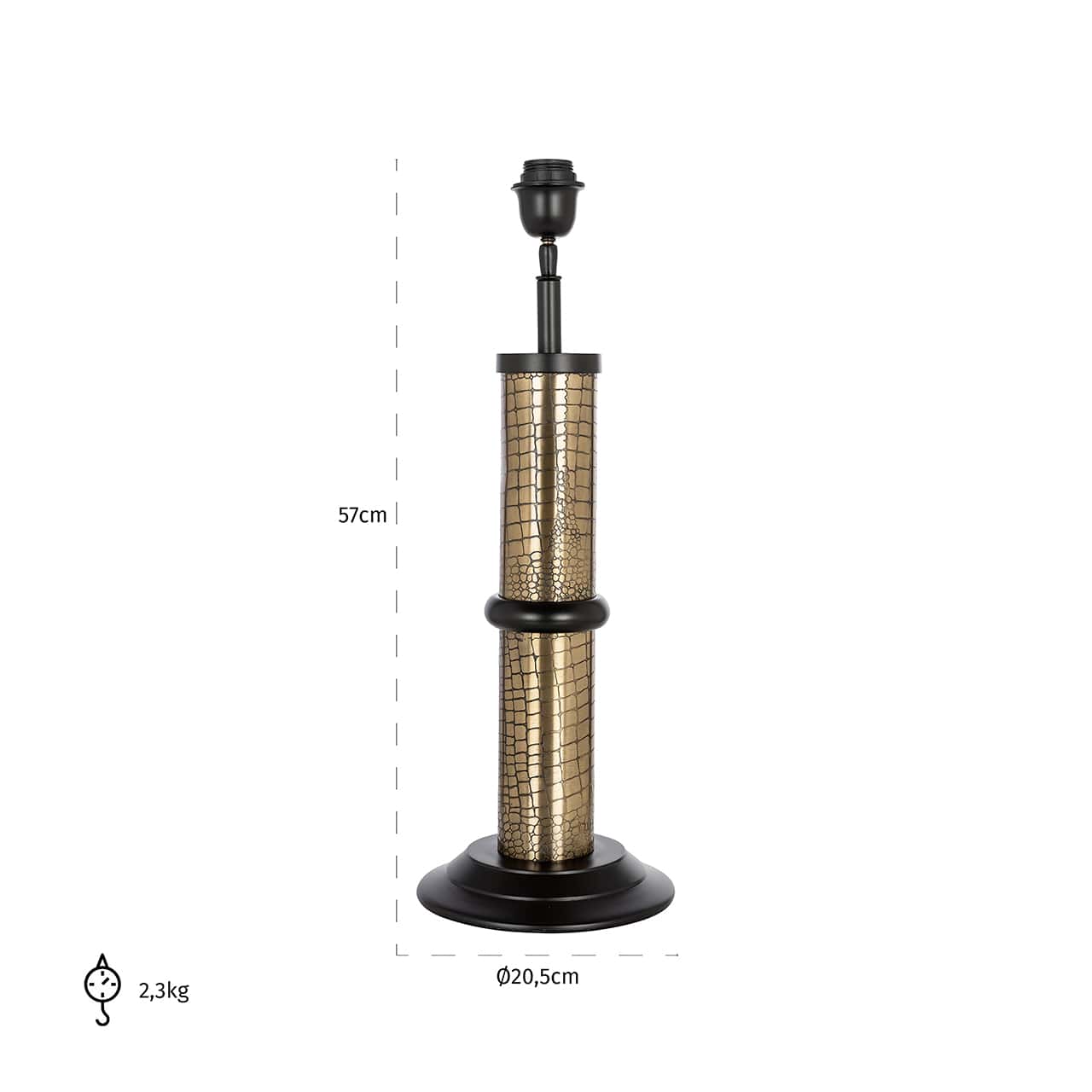 -LB-0142 - Lampa stołowa Grace (Czarny/Złoty)