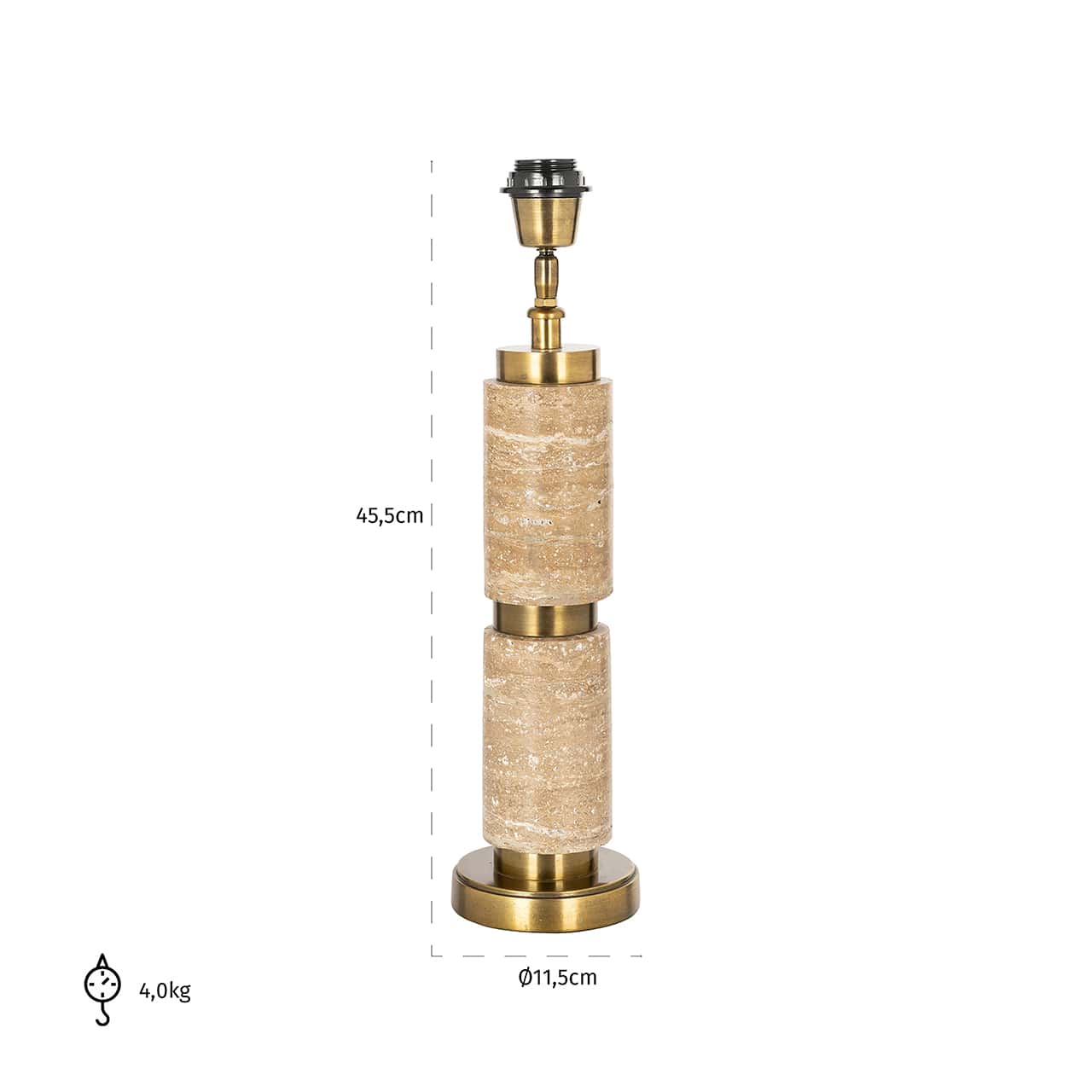 -LB-0153 - Lampa stołowa Lis (Złota)