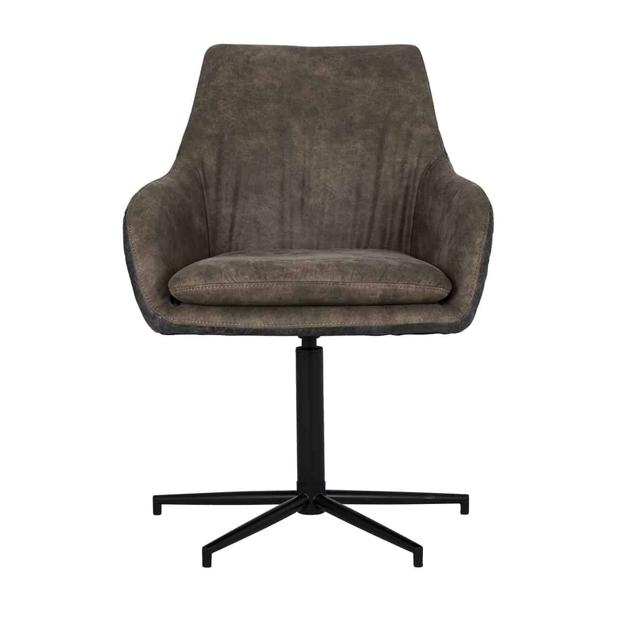 S4408 LEG BLACK - Krzesło Lucy z obrotowymi czarnymi nogami