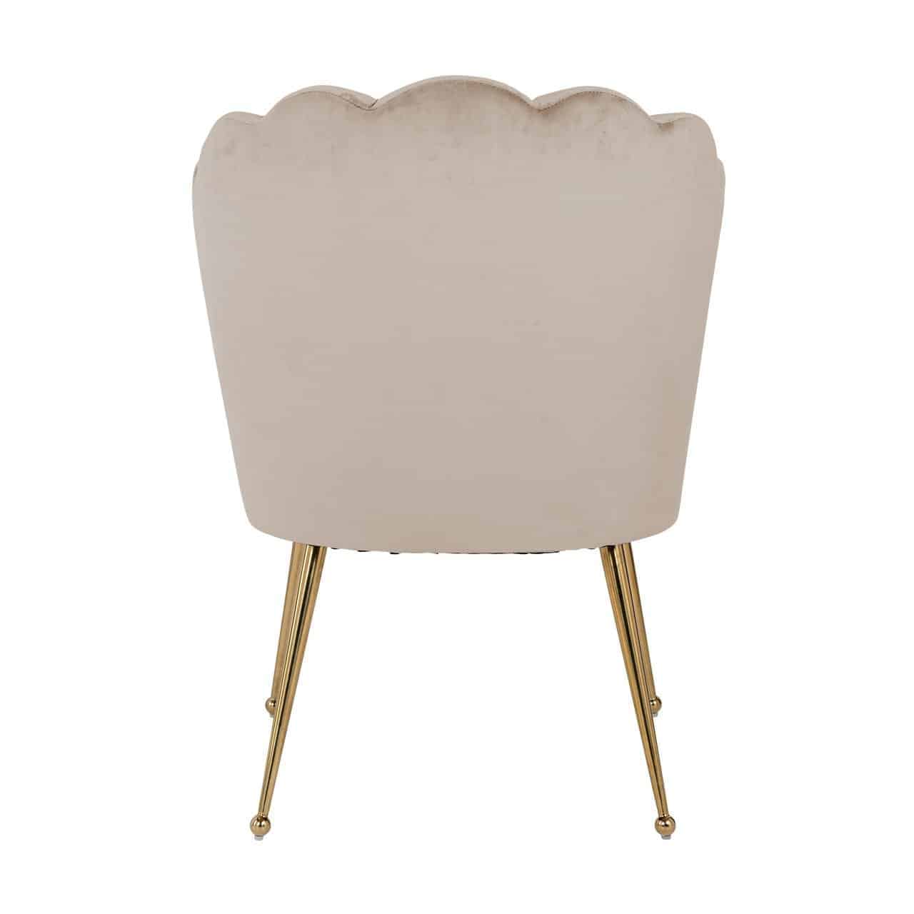 S4445 KHAKI VELVET - Krzesło Pippa khaki aksamit/złoto (Quartz Khaki 903)