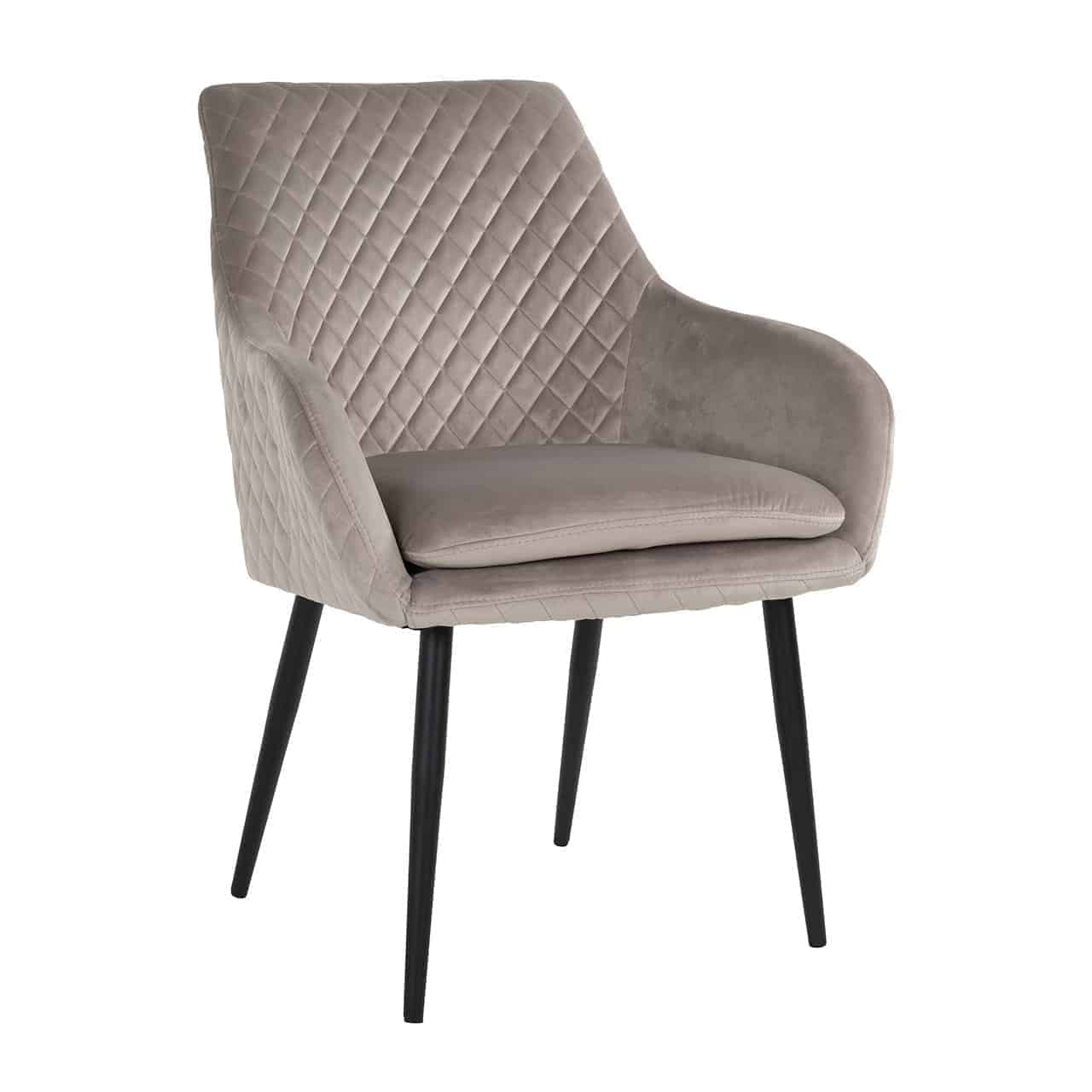 S4461 KHAKI VELVET - Krzesło Chrissy welur khaki (Quartz Khaki 903)