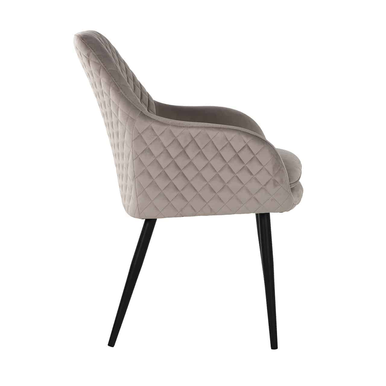 S4461 KHAKI VELVET - Krzesło Chrissy welur khaki (Quartz Khaki 903)