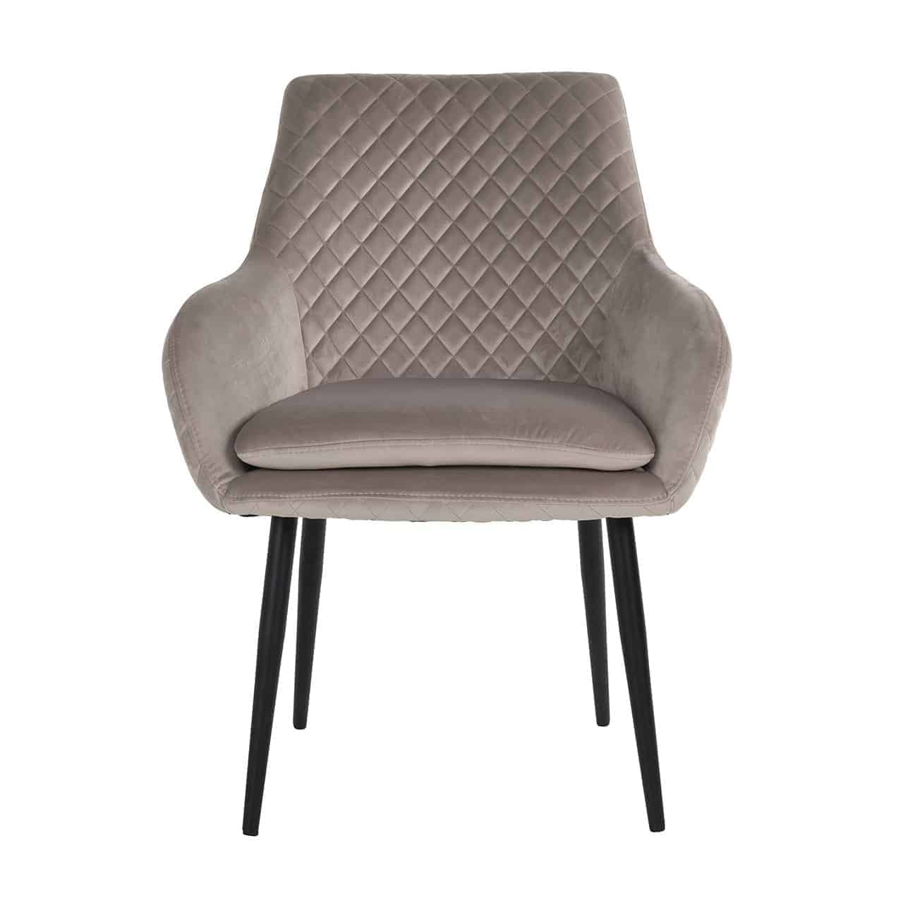 S4461 KHAKI VELVET - Krzesło Chrissy welur khaki (Quartz Khaki 903)