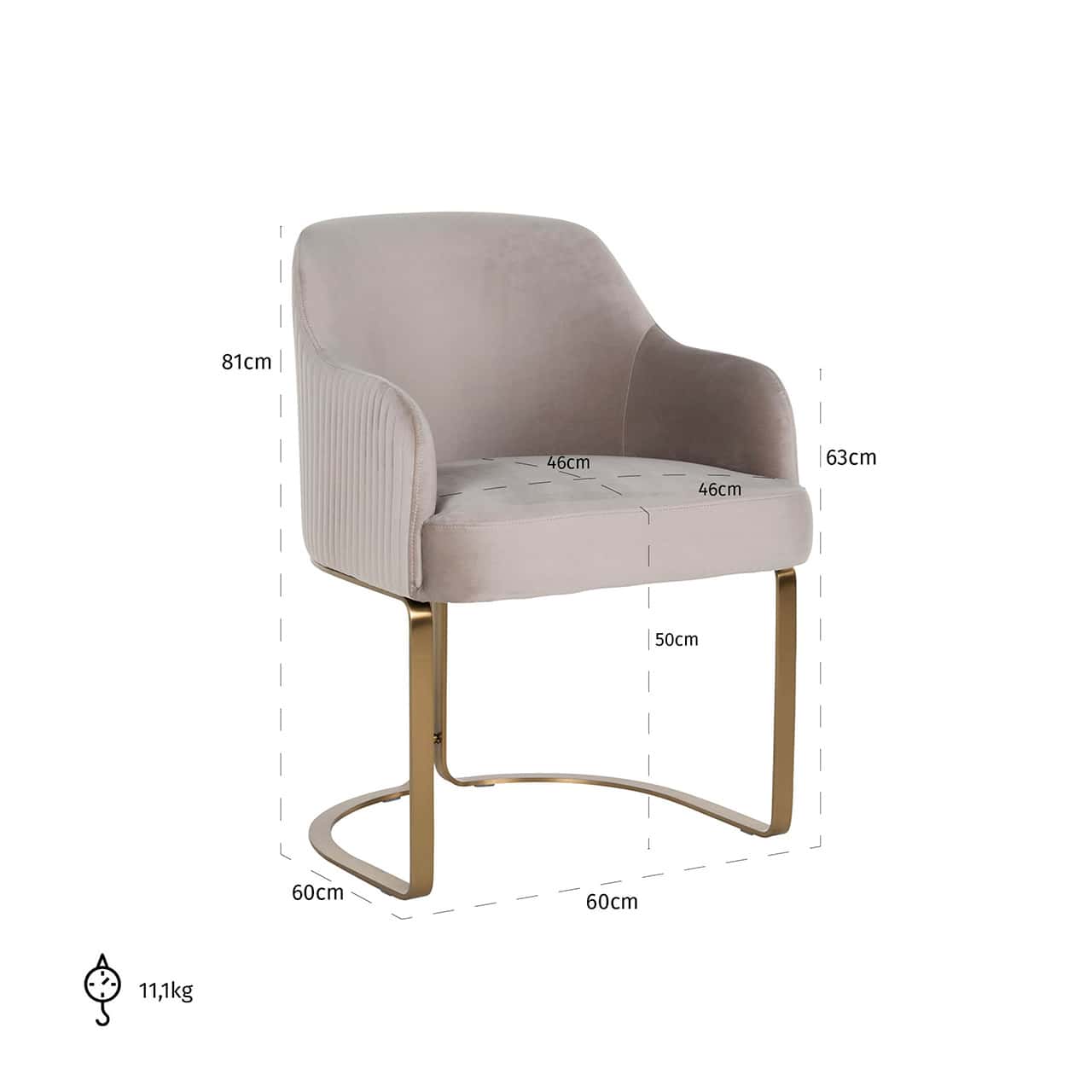 S4492 FR KHAKI VELVET - Krzesło Hadley khaki aksamit trudnopalny (FR-Quartz 903 Khaki)