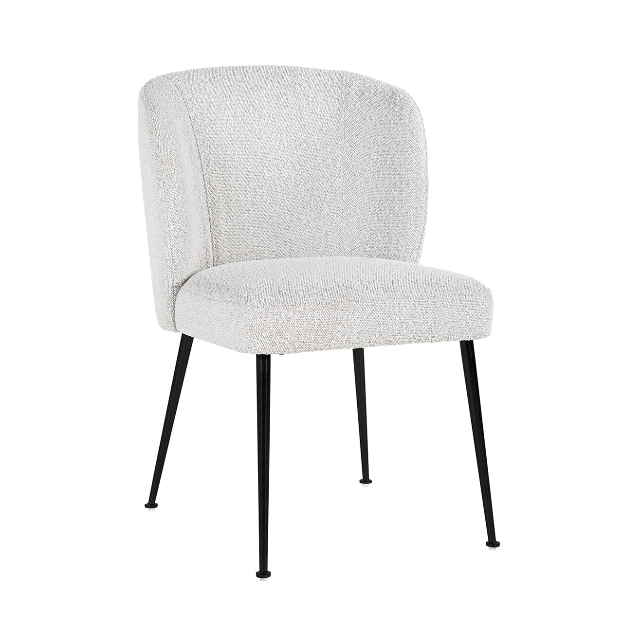 S4507 WHITE BOUCLÉ - Flesh Fallon White Bouclé / czarny (Copenhagen 900 Bouclé White)