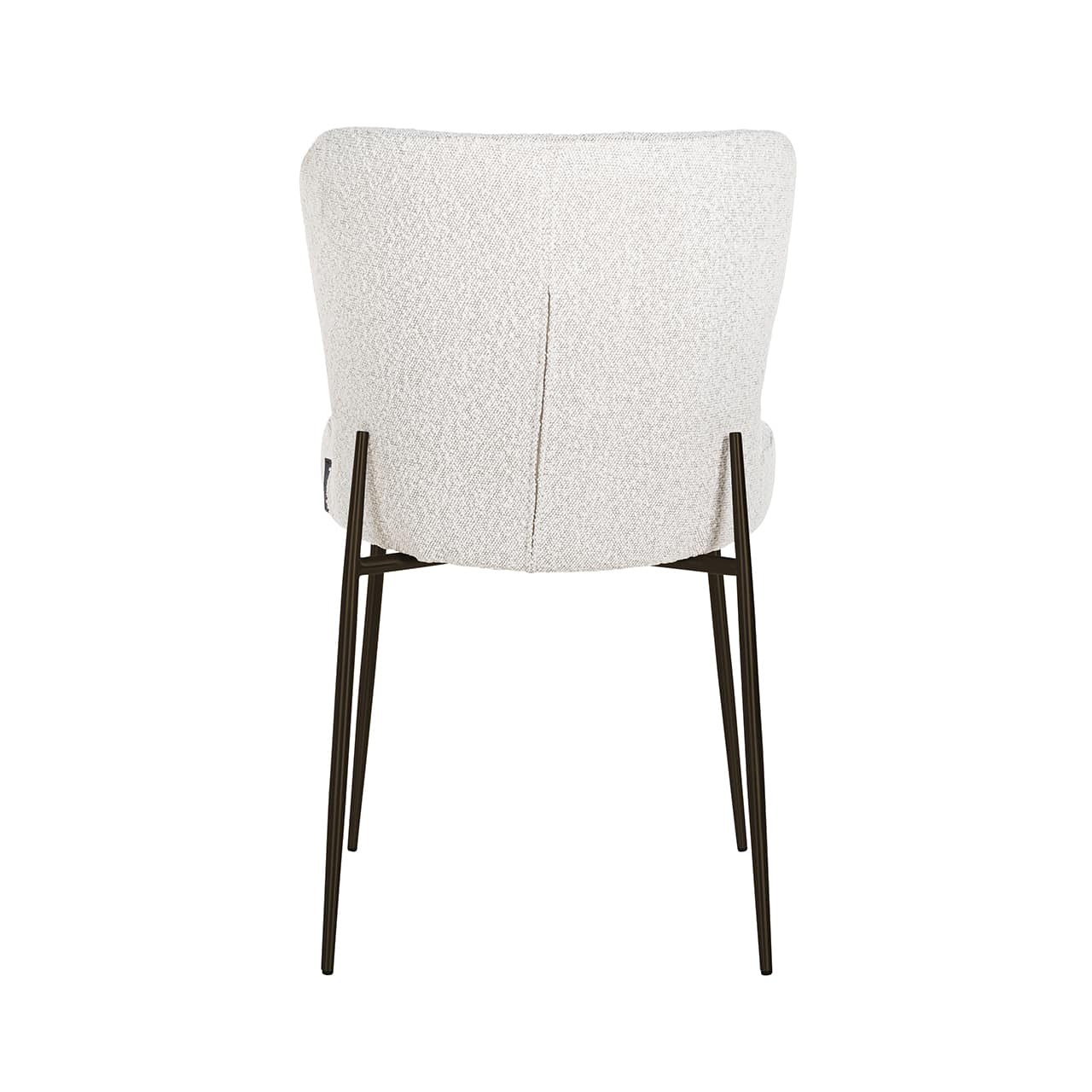 S4509 WHITE BOUCLÉ - Krzesło Darby białe bouclé / czarne (Copenhagen 900 Bouclé White)