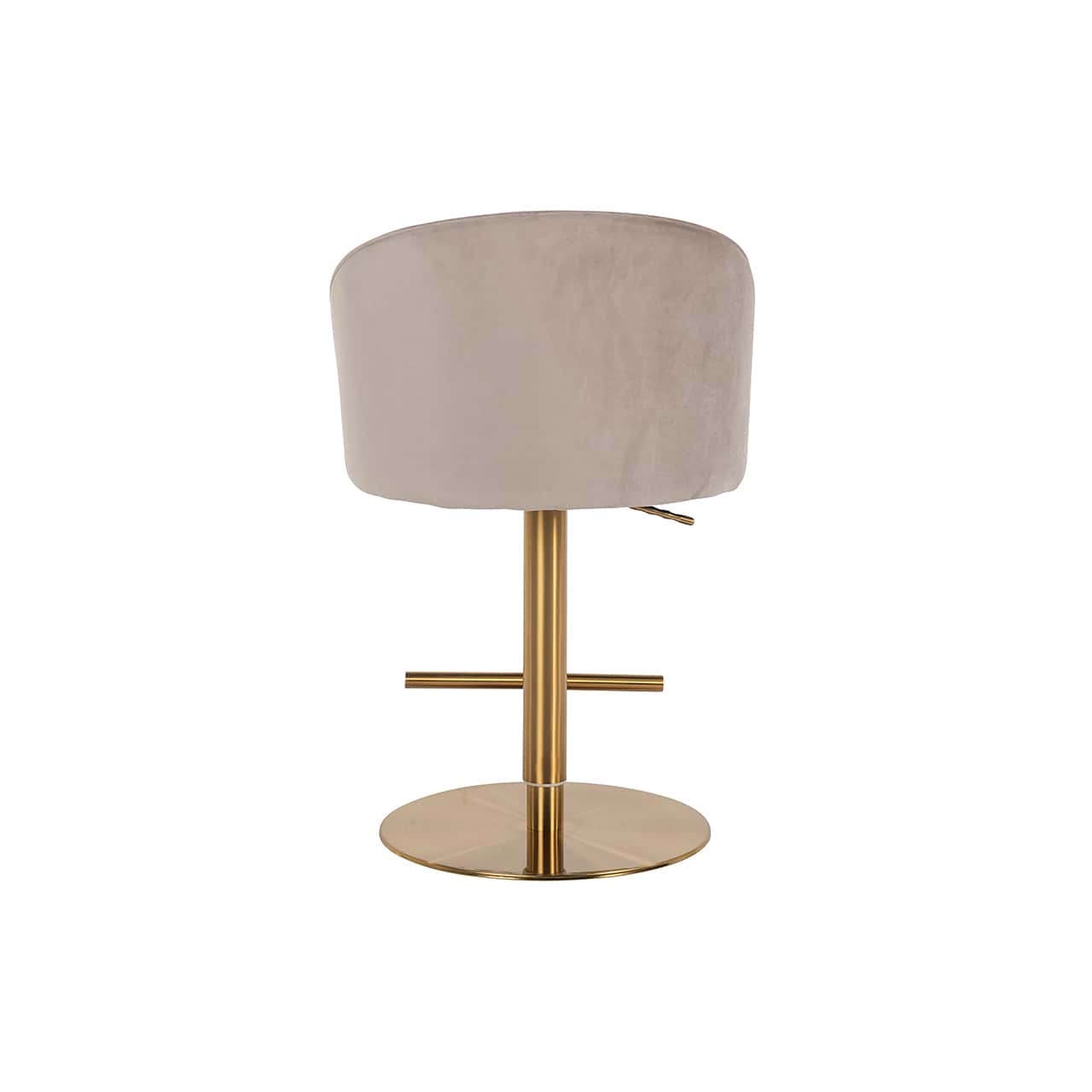 S4554 KHAKI VELVET - Hoker barowy Zabi obrotowy welur khaki (Kwarc Khaki 903)