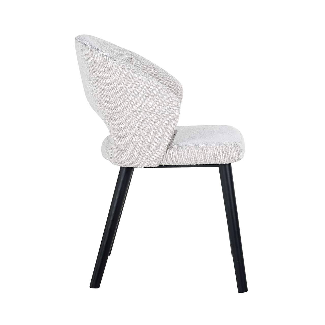 S4560 WHITE BOUCLÉ - Krzesło Savoy białe kręcone (Copenhagen 900 Bouclé White)