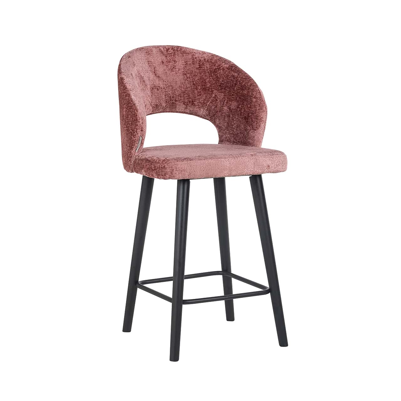 S4561 ROSE CHENILLE - Stołek ladowy Savoy różany szenil (Bergen 705 różany szenil)