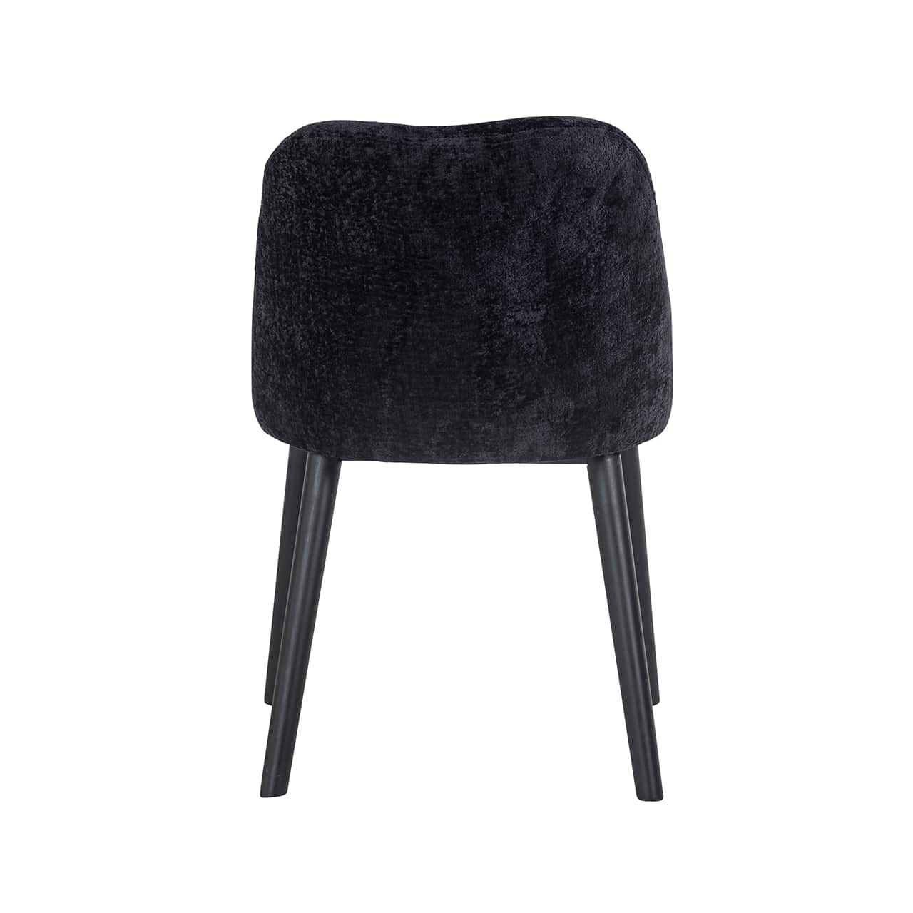 S4563 BLACK CHENILLE - Krzesło Twiggy czarne szenilowe (Bergen 809 czarne szenilowe)