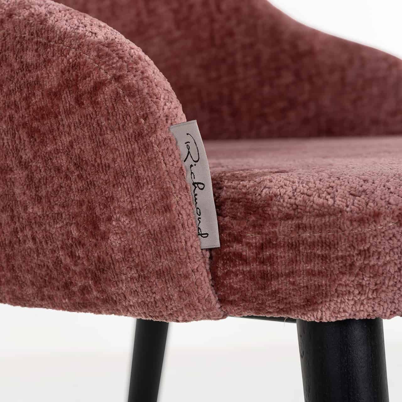 S4563 ROSE CHENILLE - Krzesło Twiggy różany szenil (Bergen 705 różany szenil)