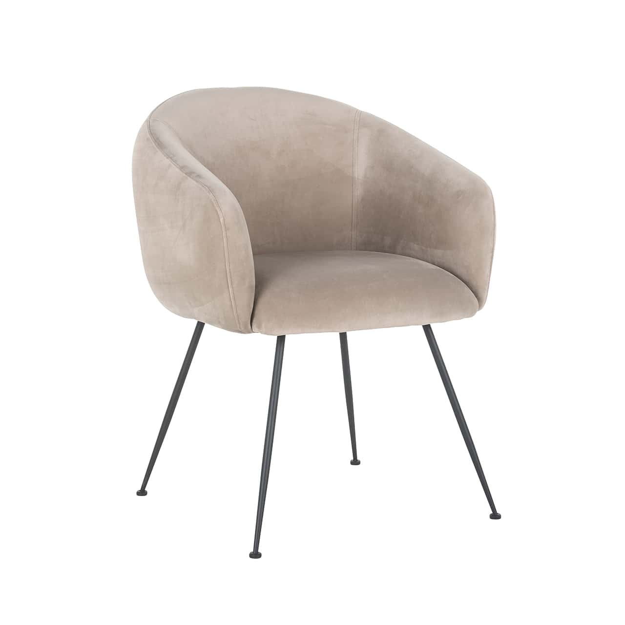 S4564 KHAKI VELVET - Krzesło Avanti welur khaki (Quartz Khaki 903)