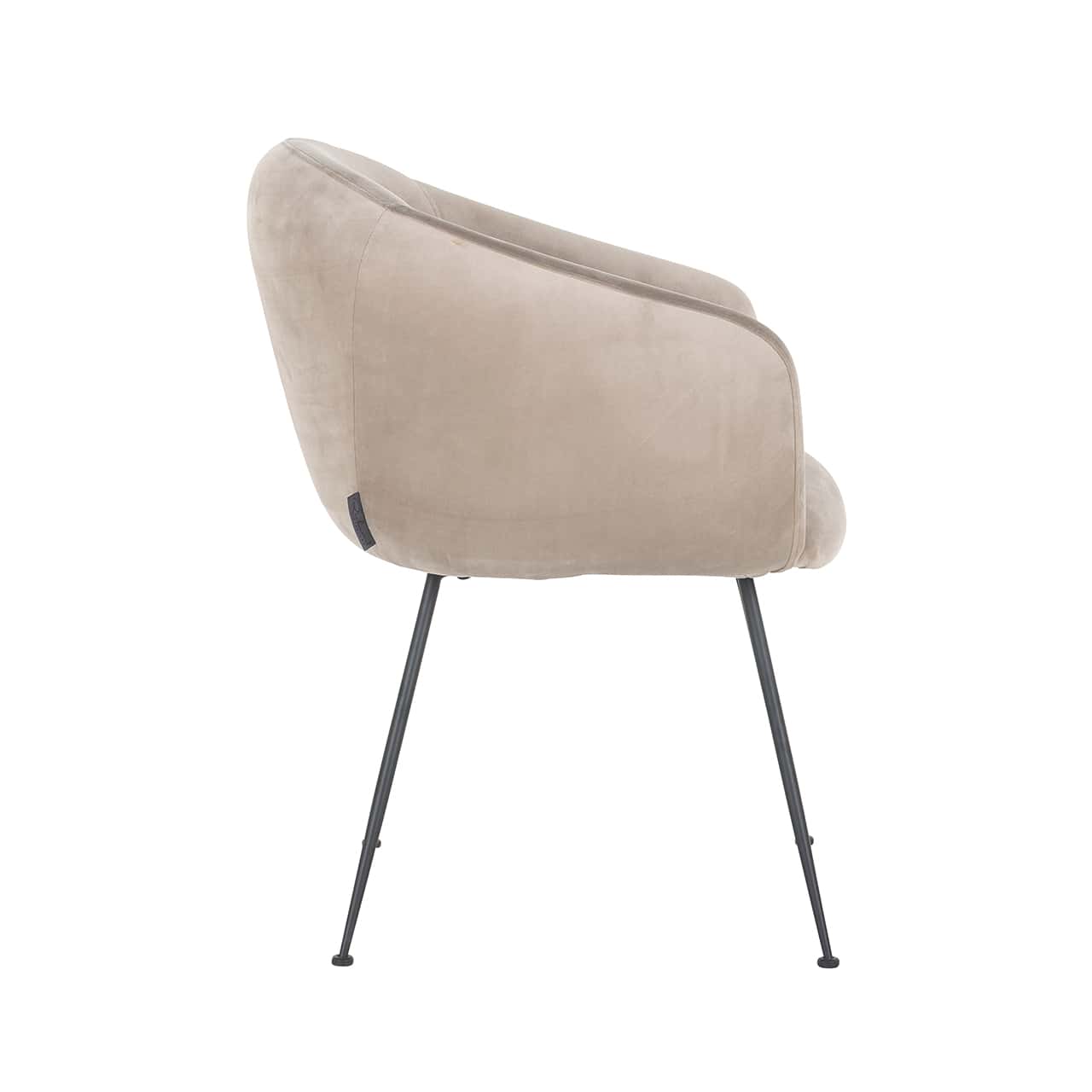 S4564 KHAKI VELVET - Krzesło Avanti welur khaki (Quartz Khaki 903)