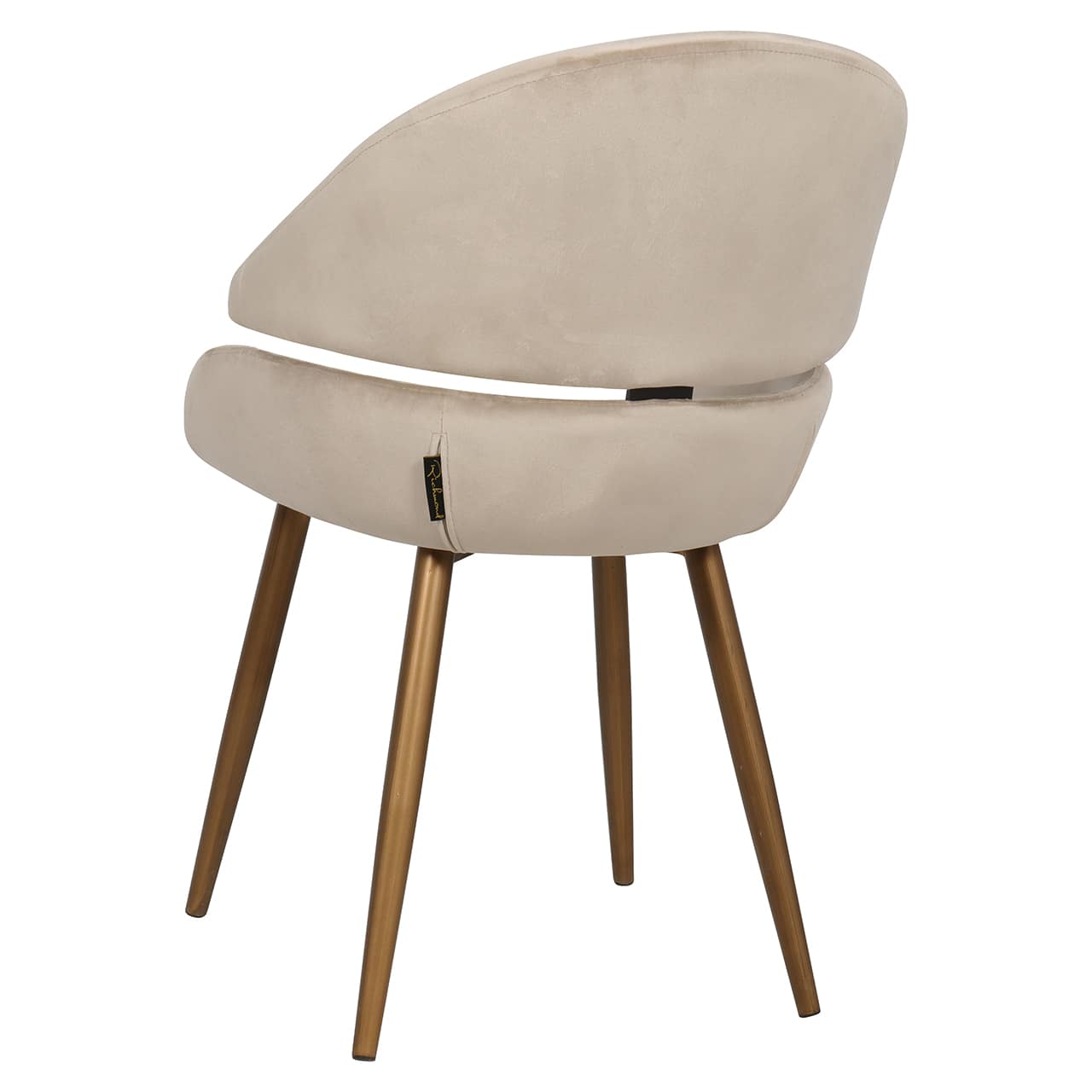 S4569 KHAKI VELVET - Krzesło Denny aksamit khaki (zestaw 2 szt.) (Quartz Khaki 903)