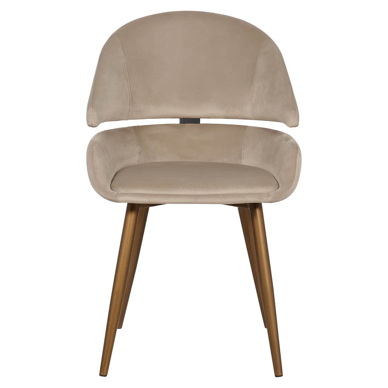 S4569 KHAKI VELVET - Krzesło Denny aksamit khaki (zestaw 2 szt.) (Quartz Khaki 903)