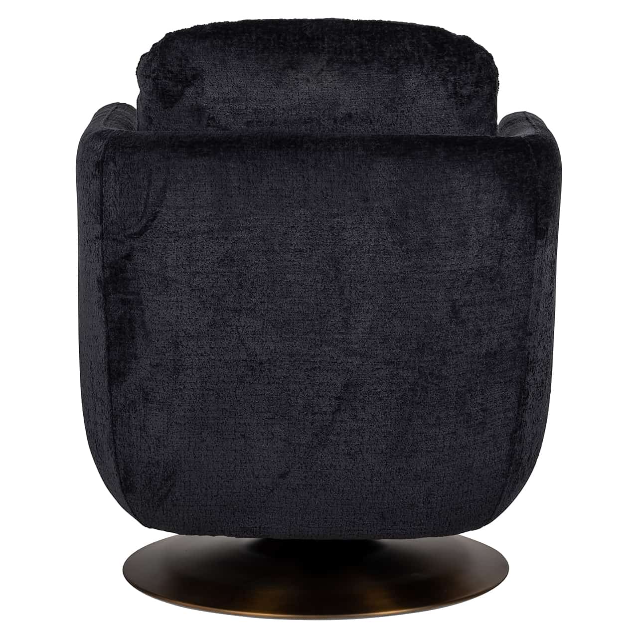 S4576 BLACK CHENILLE - Fotel obrotowy Turner czarny szenil (Bergen 809 czarny szenil)
