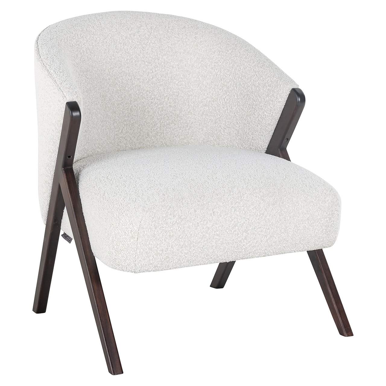 S4591 WHITE BOUCLÉ - Fotel wypoczynkowy Mia (Copenhagen 900 Bouclé White)