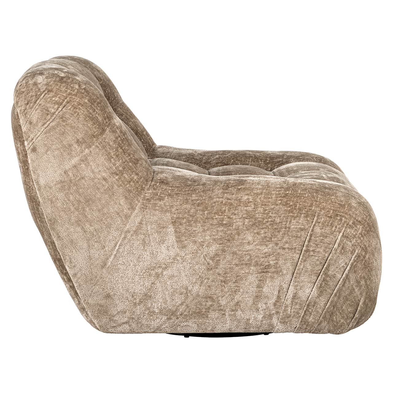 S4597 TAUPE CHENILLE - Fotel obrotowy Rosy taupe chenille (Bergen 104 taupe chenille)