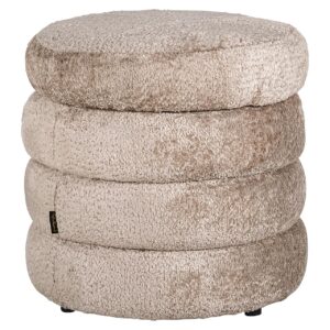 S4615 SHEEP NATURE - Puf i podnóżek Adele owca naturalna