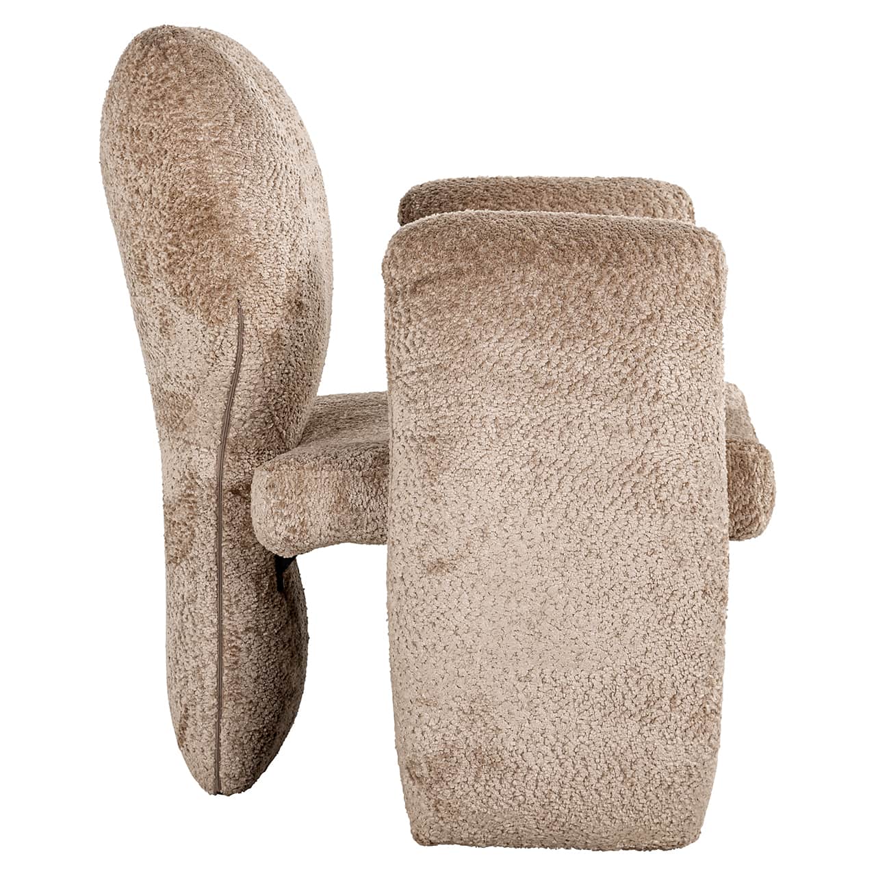 S4618 NATURAL SHEEP - Fotel Didi (Owca 01 natura)