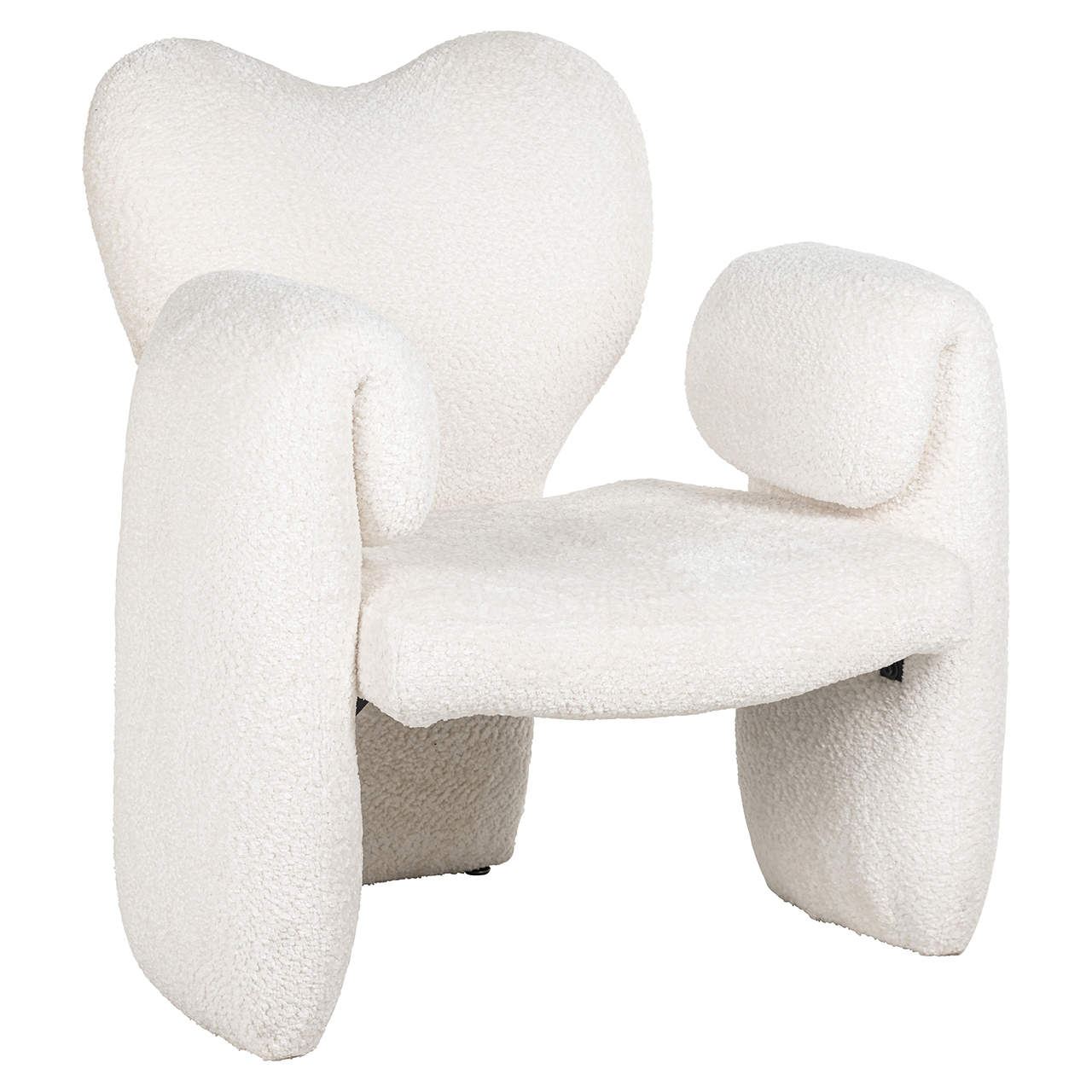 S4618 WHITE SHEEP - Fotel Didi (Owca 02 biały)