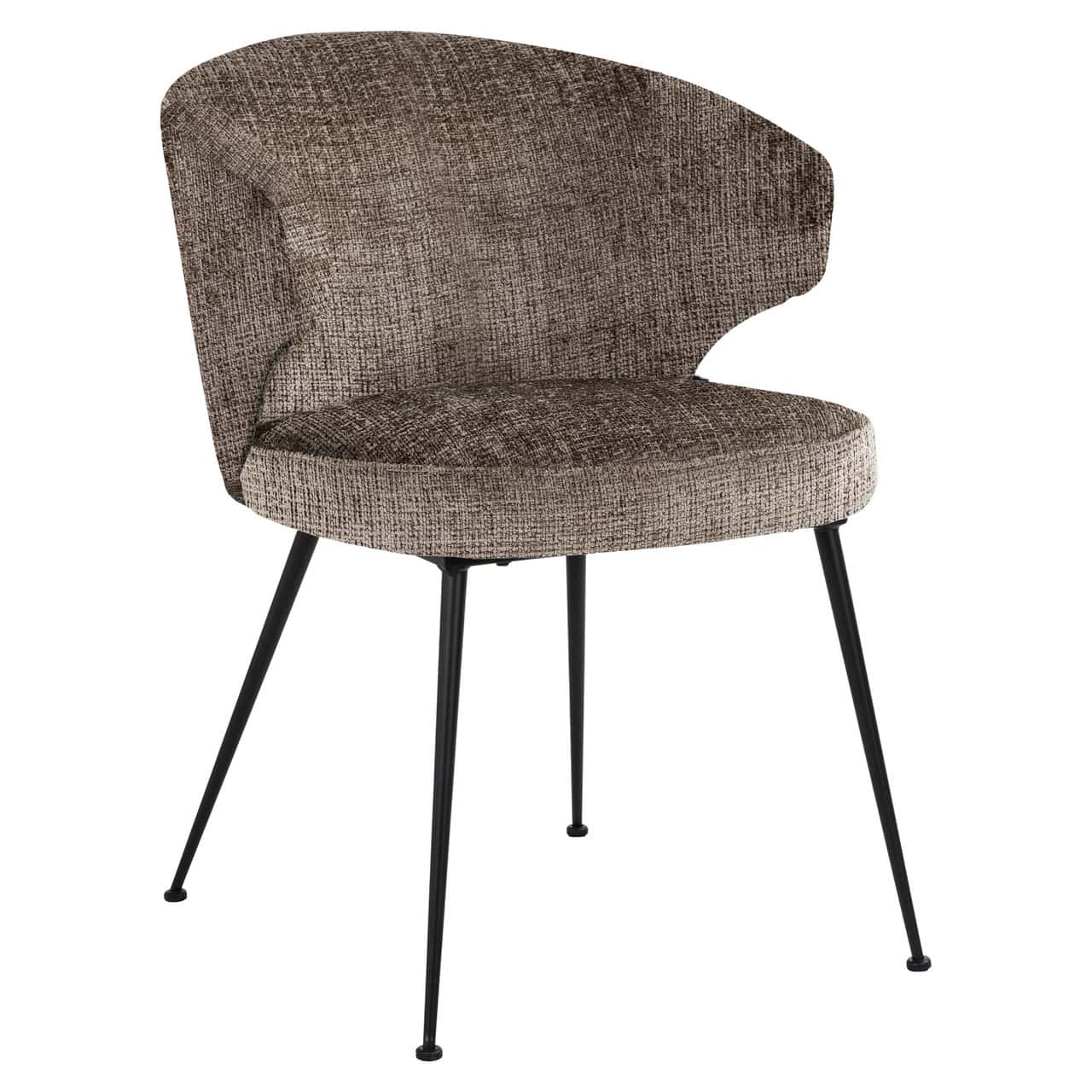 S4724 FR STONE CHENILLE - Krzesło do jadalni Xandra stone chenille trudnopalne (Niagara 104 Stone Chenille)