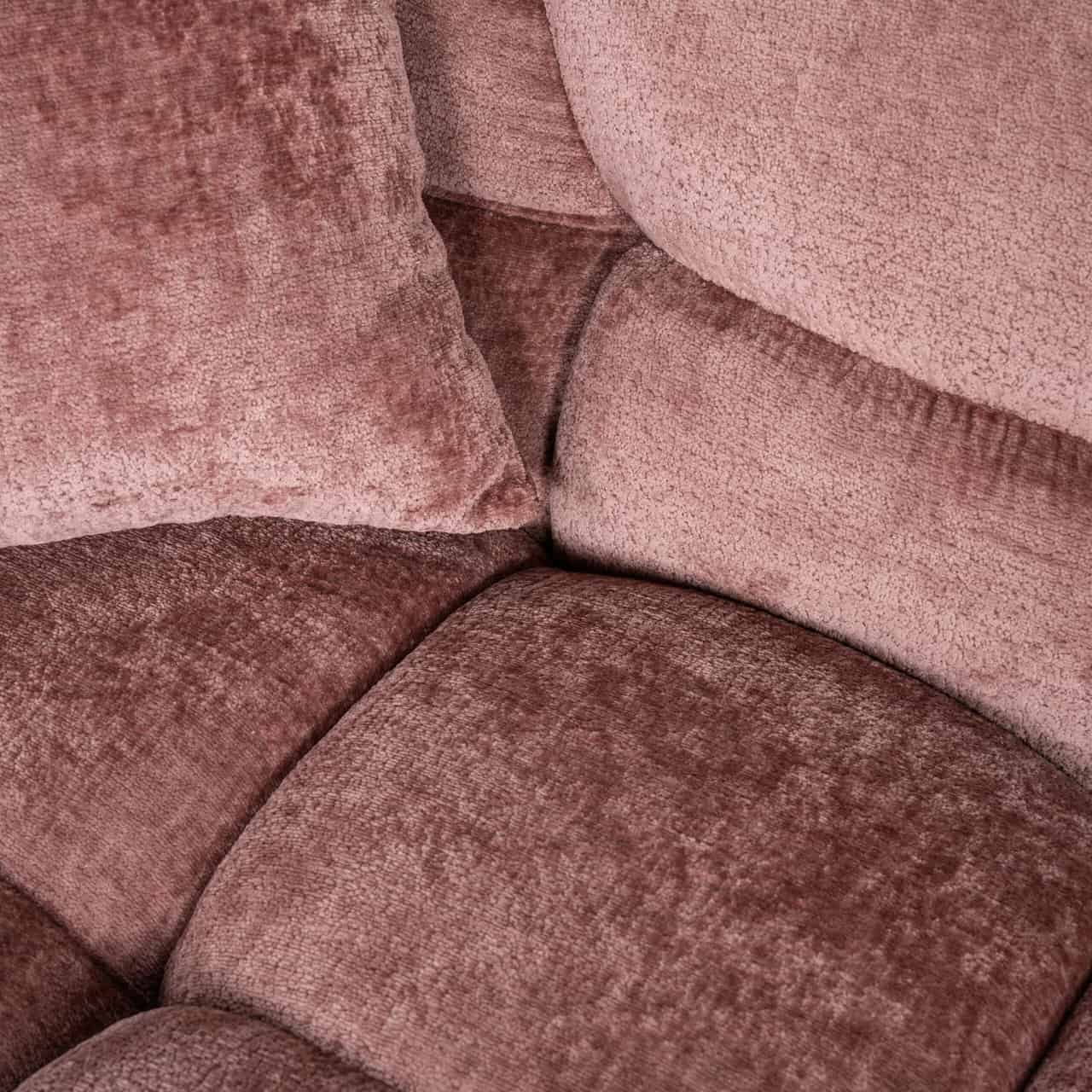 S4727 ROSE CHENILLE - Sofa Charelle różany szenil (Bergen 705 różany szenil)