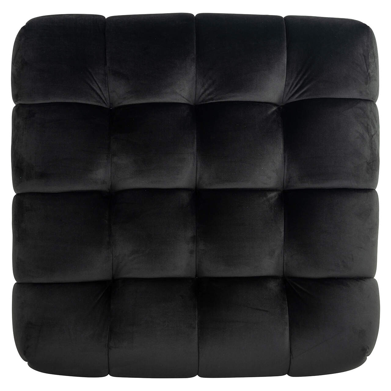 S5124 ANTRACIET VELVET - Pufa Huxley aksamit antracytowy (Quartz Anthracite 801)