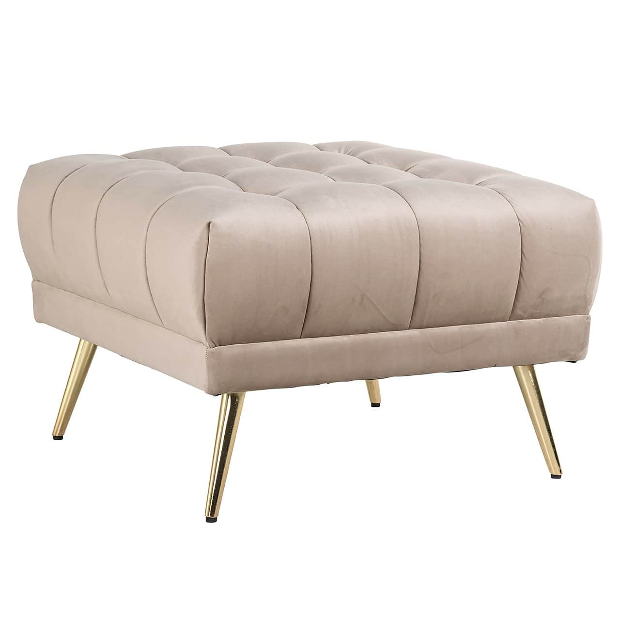 S5124 KHAKI VELVET - Pufa aksamitna Huxley khaki (Quartz Khaki 903)