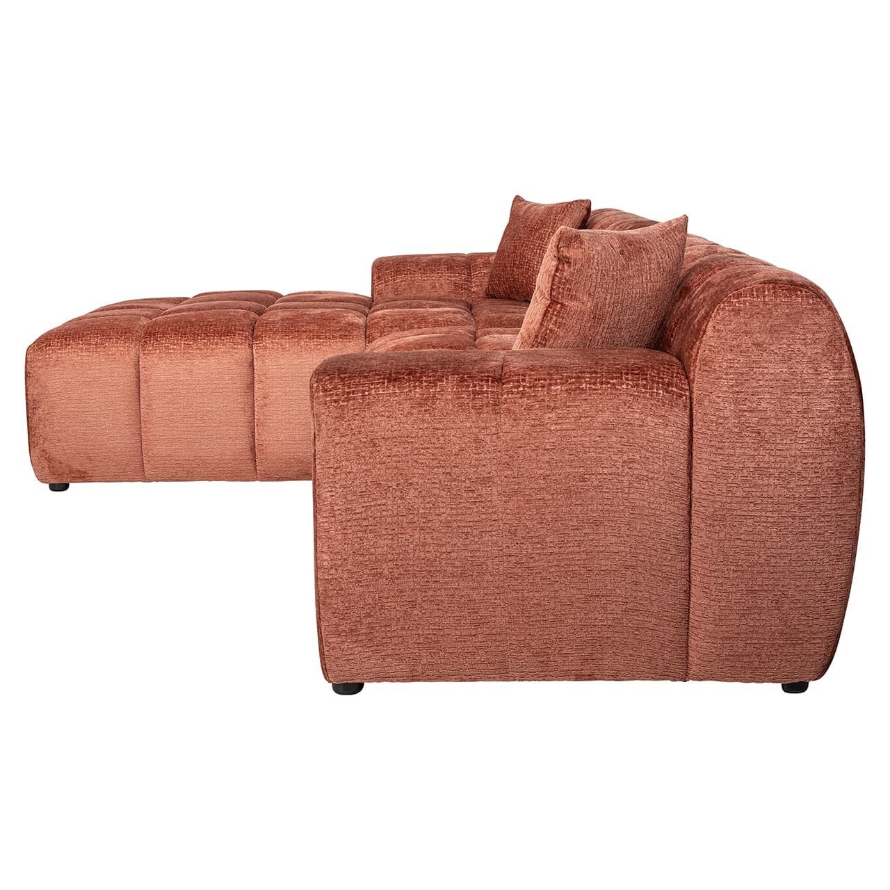 S5136 BLUSH FUSION - Sofa Cube 3-osobowa + salon lewa (Fusion 92 Blush)