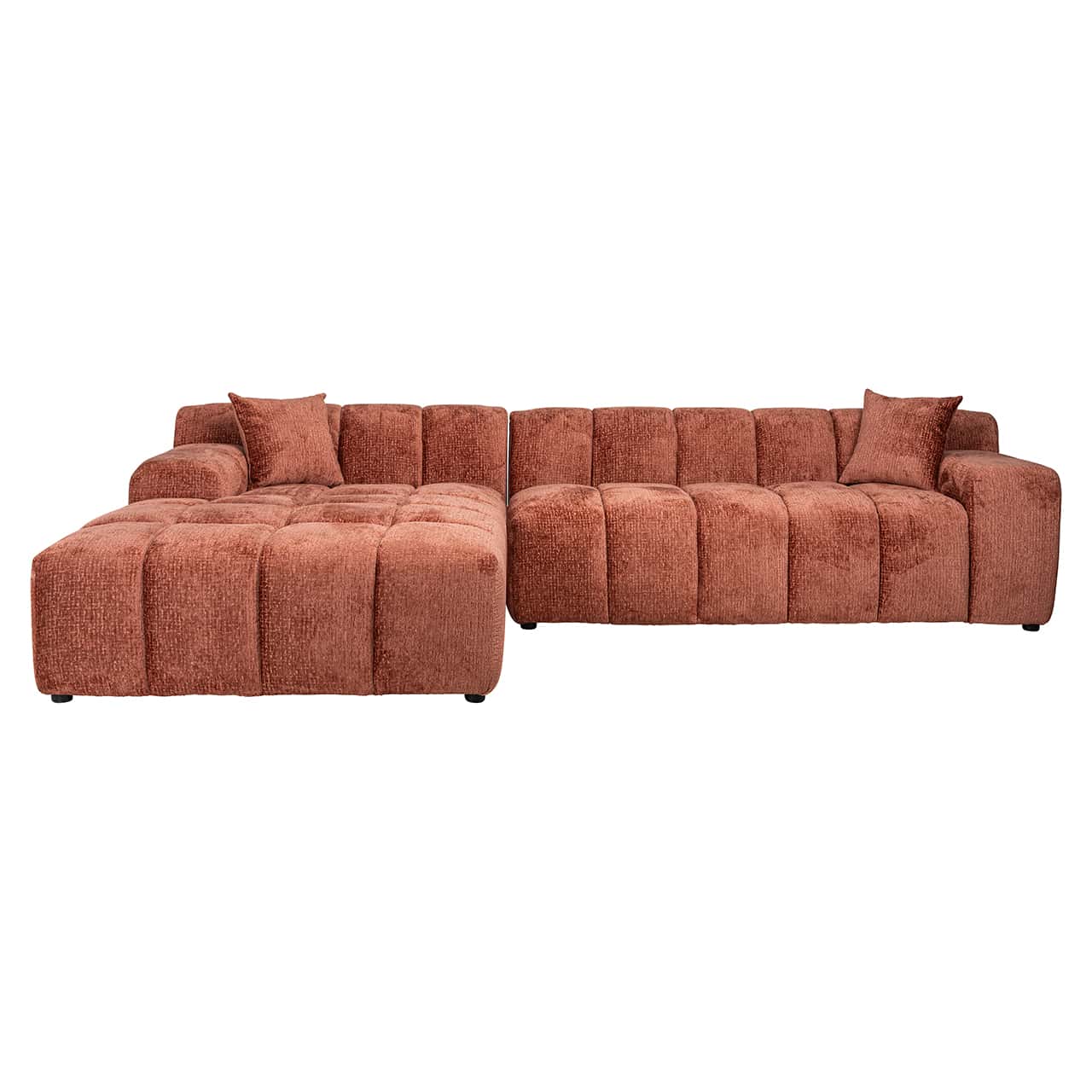 S5136 BLUSH FUSION - Sofa Cube 3-osobowa + salon lewa (Fusion 92 Blush)