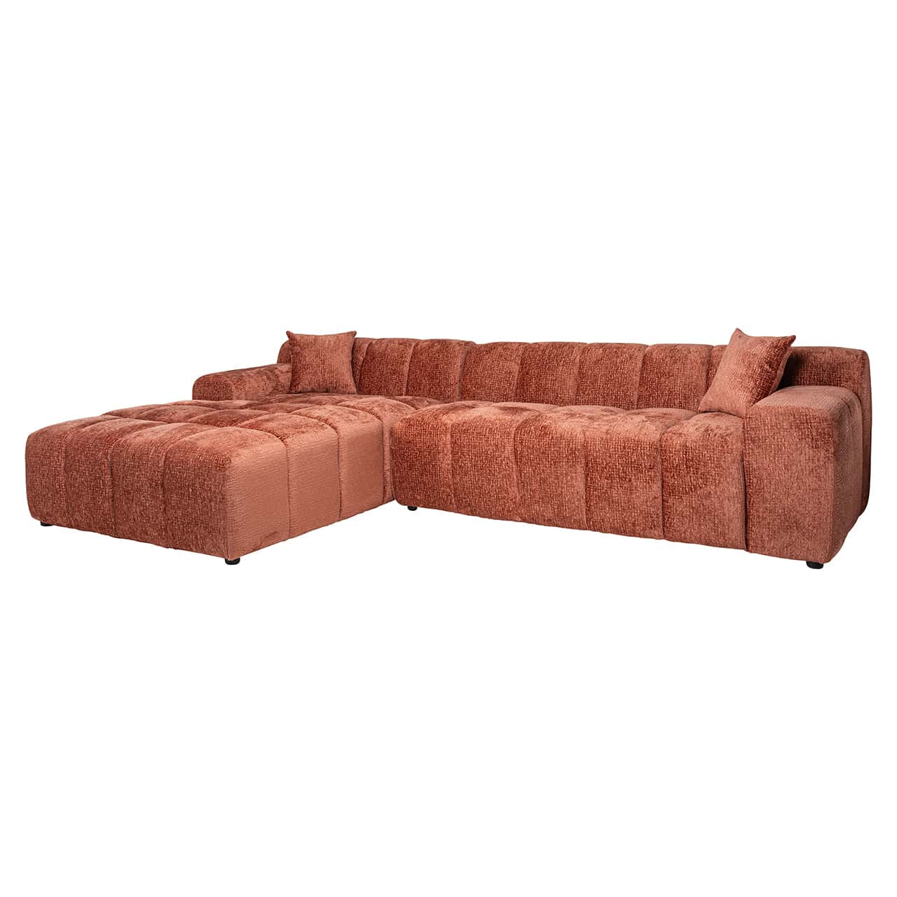 S5136 BLUSH FUSION - Sofa Cube 3-osobowa + salon lewa (Fusion 92 Blush)