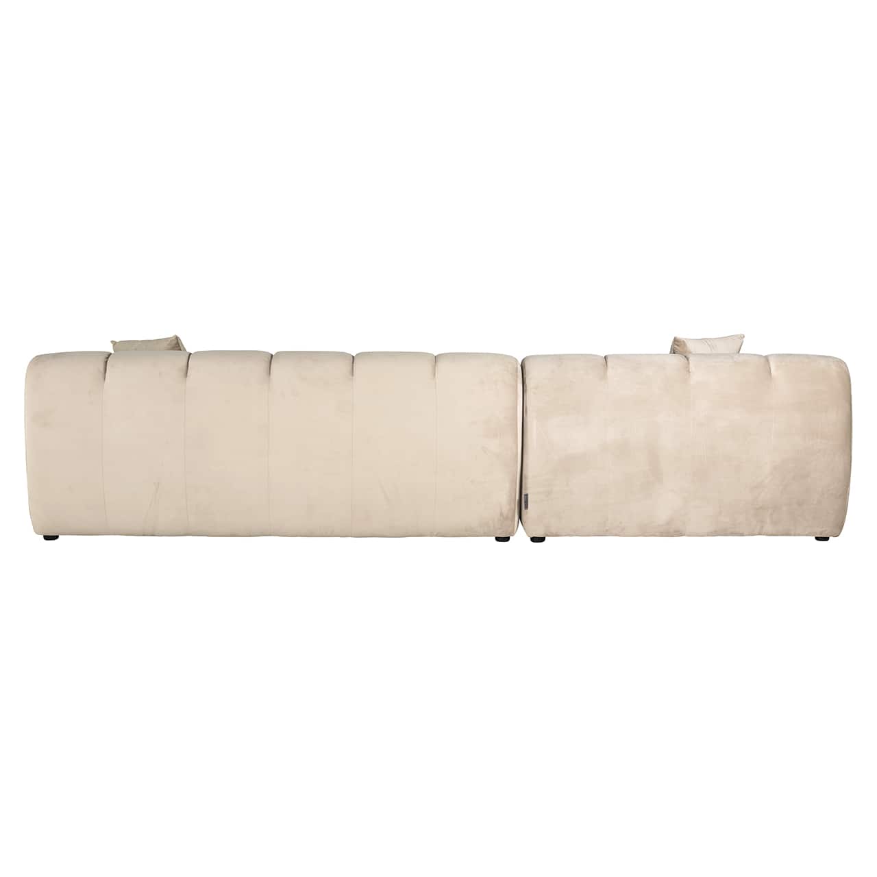 S5136 KHAKI VELVET - Sofa Cube 3-osobowa + salon lewa (Quartz Khaki 903)