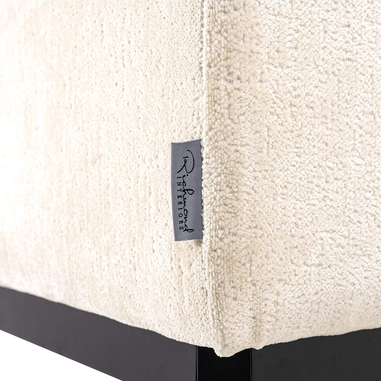 S5141 FR WHITE CHENILLE - Sofa Beaudy biały szenil ognioodporny (FR-Bergen 900 biały szenil)