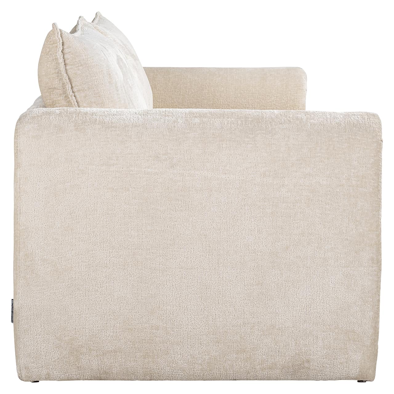 S5143 WHITE CHENILLE - Sofa Sandro biała szenilowa (Bergen 900 biała szenilowa)