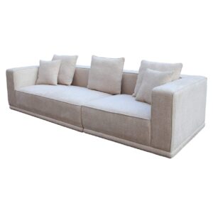 S5147 BEIGE CHENILLE - Sofa 3-osobowa Lusso Niagara w kolorze beżowym