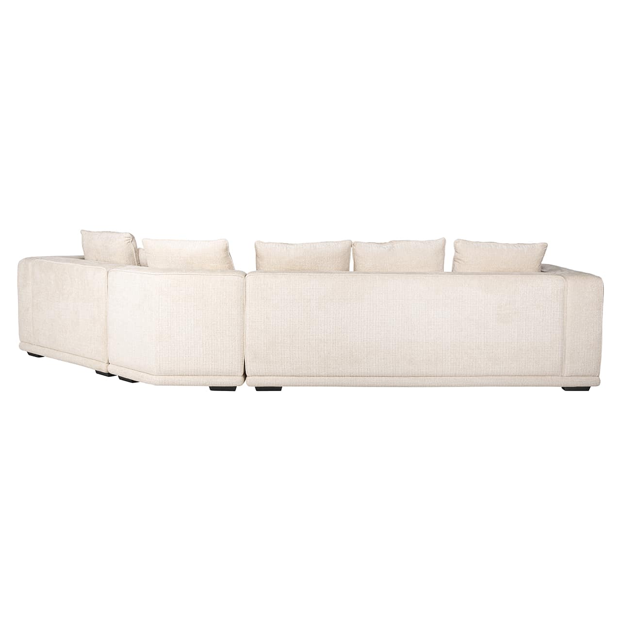 S5149 BEIGE CHENILLE - Sofa Lusso 4-osobowa beżowa szenilowa (Niagara 902 beżowa)